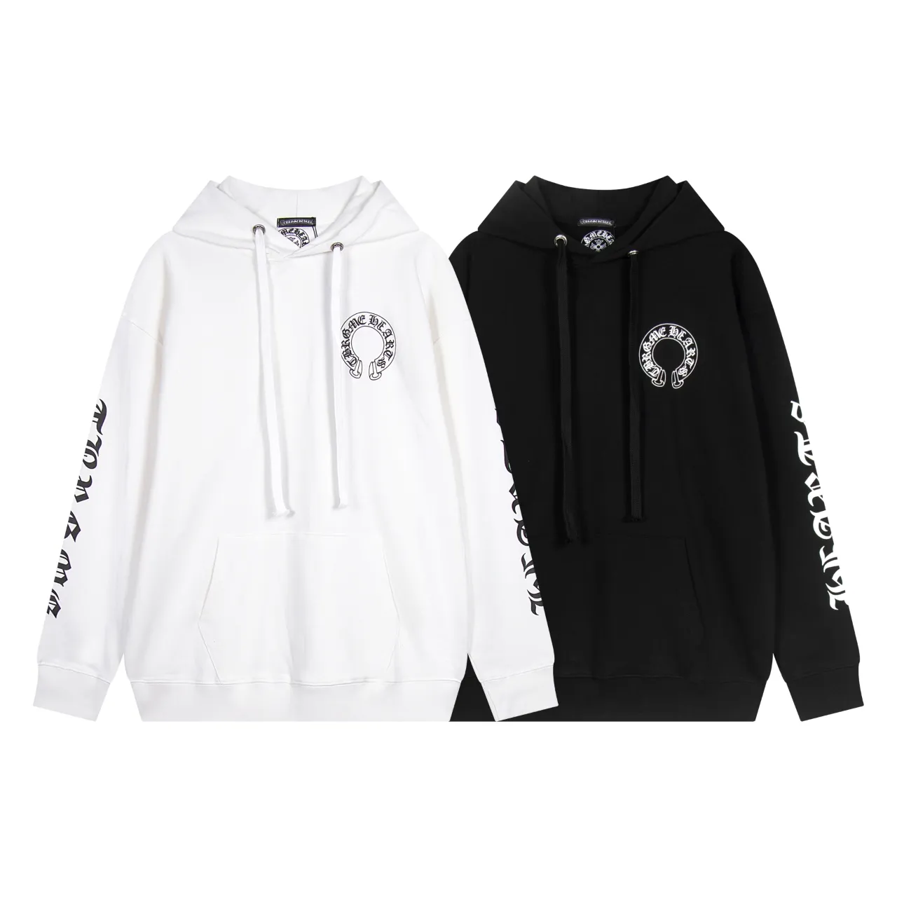 P290 Chrome Hearts Chrome Hearts Slogan Lips Logo Sweatshirt Size: SMLXL Color: Black White